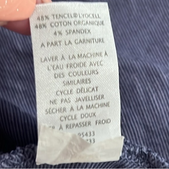 Toad & Co women’s blue sleeveless tie front mini dress size medium - Picture 9 of 9